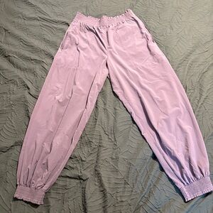 Athleta Savannah Jogger Pants Purple Dusk Violet Sz 10 Athleisure Casual Gym